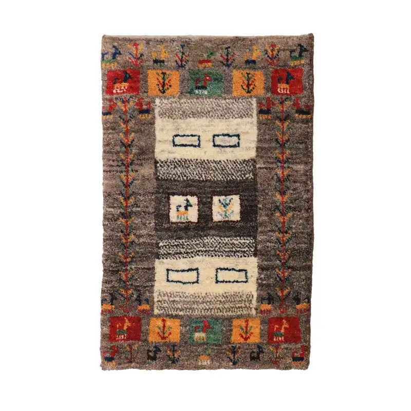 گبه دستباف نیم متری کد 4020423