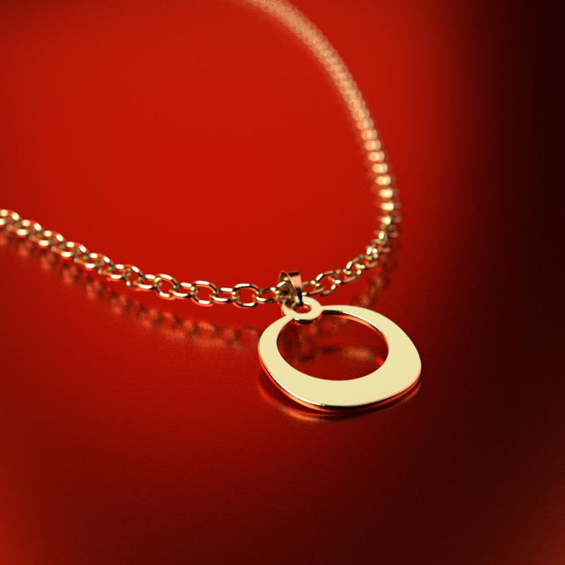 نیم ست طلا 18 عیار زنانه مدوپد مدل دایره تو خالی کد NA12352