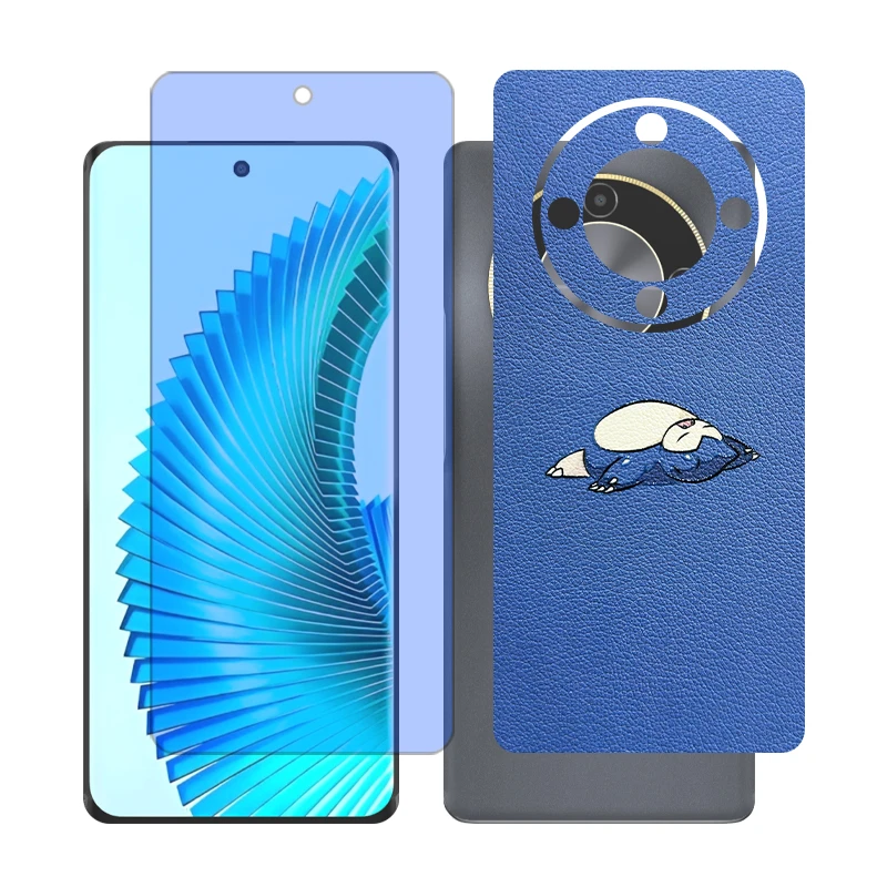 محافظ صفحه نمایش آنتی بلو گلس مدل Together مناسب برای گوشی موبایل آنر X9b به همراه برچسب پوششی پشت گوشی