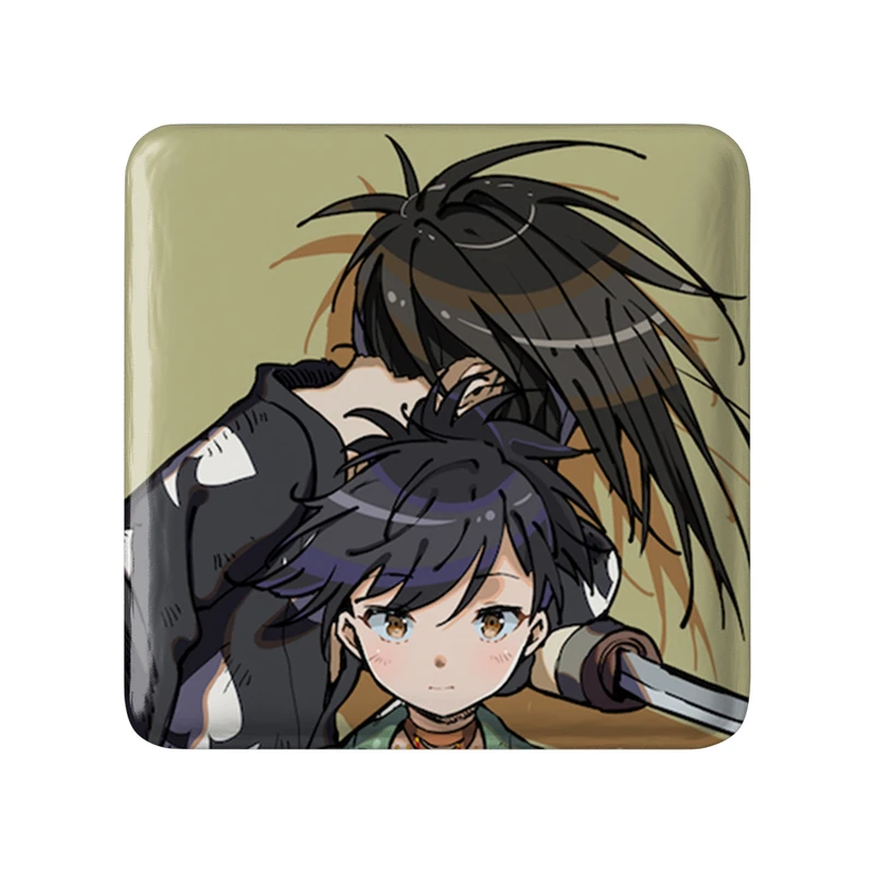 پیکسل خندالو طرح هیاکیمارو و دورورو انیمه دورورو مدل مربعی کد 33593