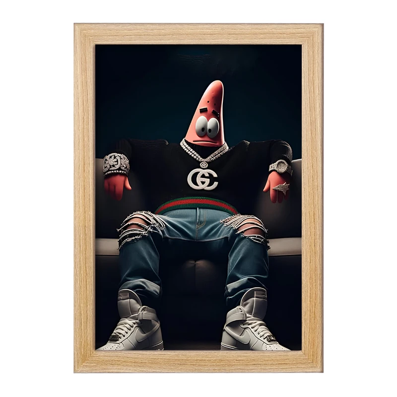 تابلو خندالو مدل پاتریک باب اسفنجی کد F4396