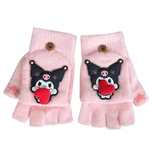 دستکش بافتنی بچگانه مدل کرومی چرخان کد 12