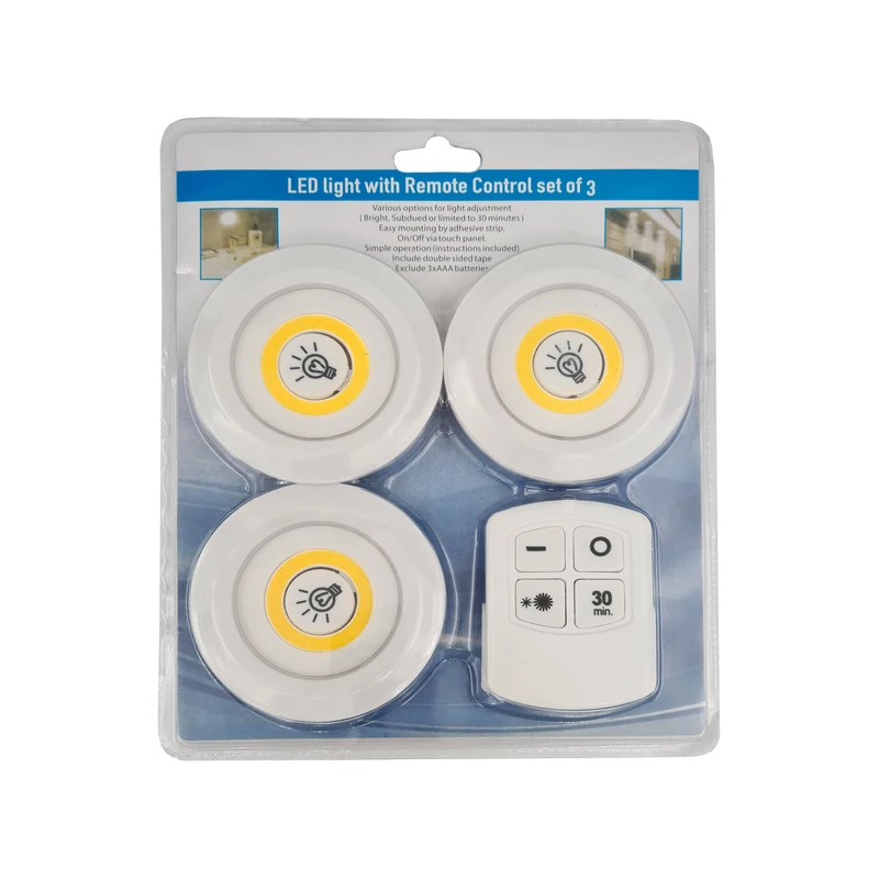 عکس شماره 5 : چراغ اضطراری سقفی مدل ریموت دار 3in1 مجموعه 3 عددی