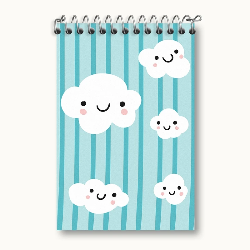 دفتر یادداشت 50 برگ خندالو مدل ابر کیوت کد F2328