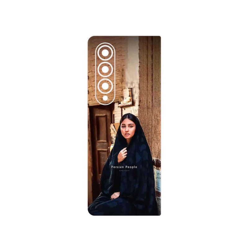 برچسب پوششی ماهوت مدل Portrait of an Iranian Woman مناسب برای گوشی موبایل سامسونگ Galaxy Z Fold4
