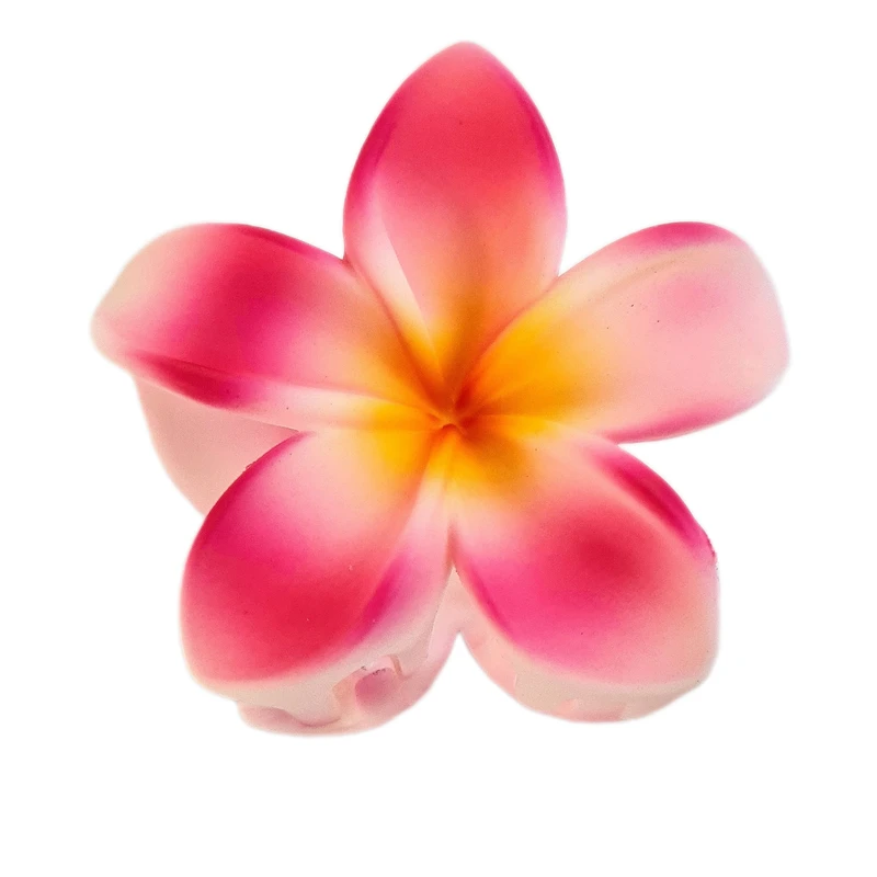 کلیپس مو زنانه مدل گل پلومریا استوایی پنج پر کد brg 3759