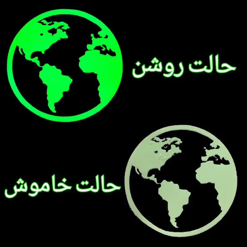 استیکر کلید و پریز مدل شب نما سیاره زمین