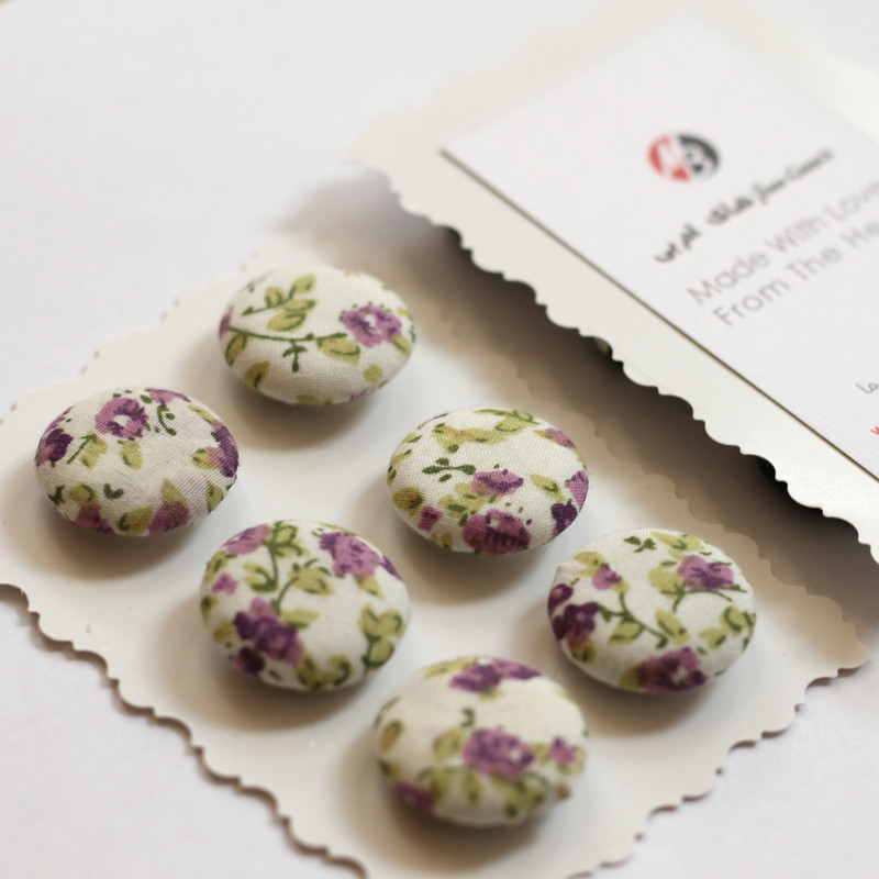 دکمه مدل بسته 6تایی دکمه گلدار