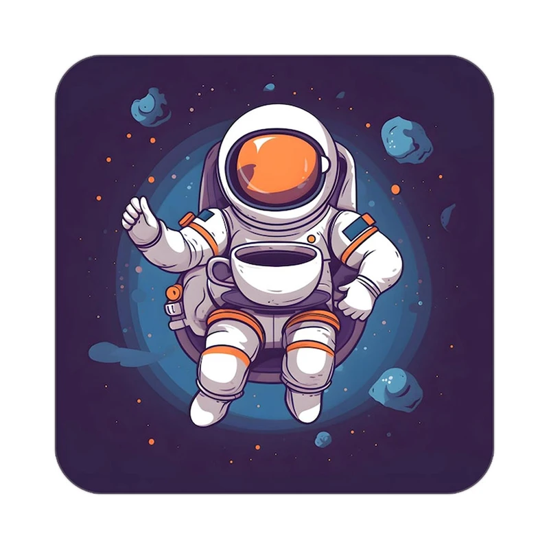 زیر لیوانی کاکتی طرح فضانورد مدل mp46437