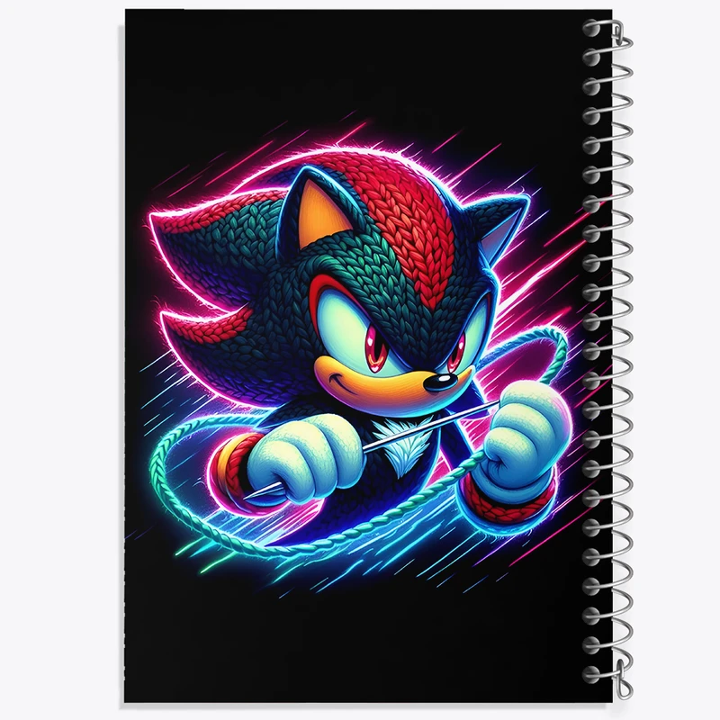 دفتر مشق 50 برگ خندالو طرح سونیک (Sonic) کد F7179