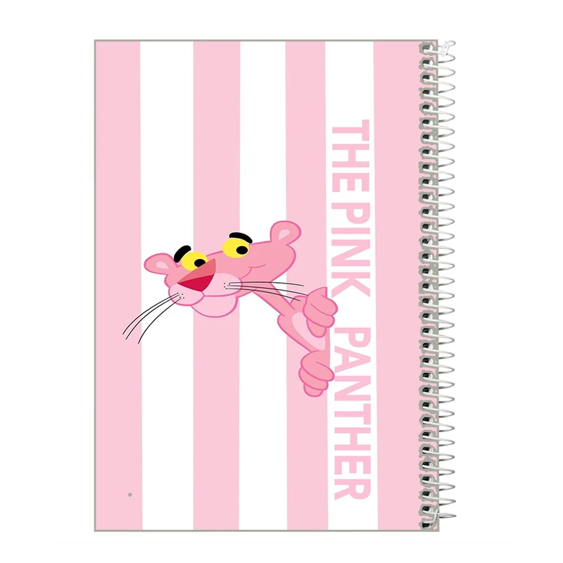 دفتر مشق 50 برگ طرح پلنگ صورتی کد m540