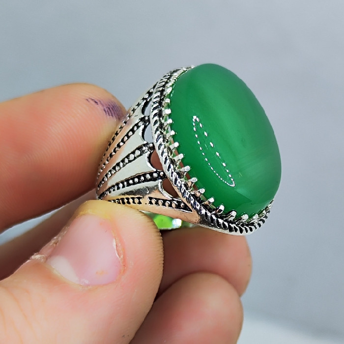 انگشتر نقره مردانه مدل سنگ عقیق رضوی رکاب اسپرت کد 6800 انگشتر نقره مردانه مدل سنگ عقیق رضوی رکاب اسپرت کد 6800