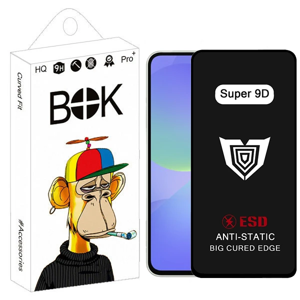 محافظ صفحه نمایش بوک مدل Super 9D View مناسب برای گوشی موبایل سامسونگ Galaxy a35 / a55