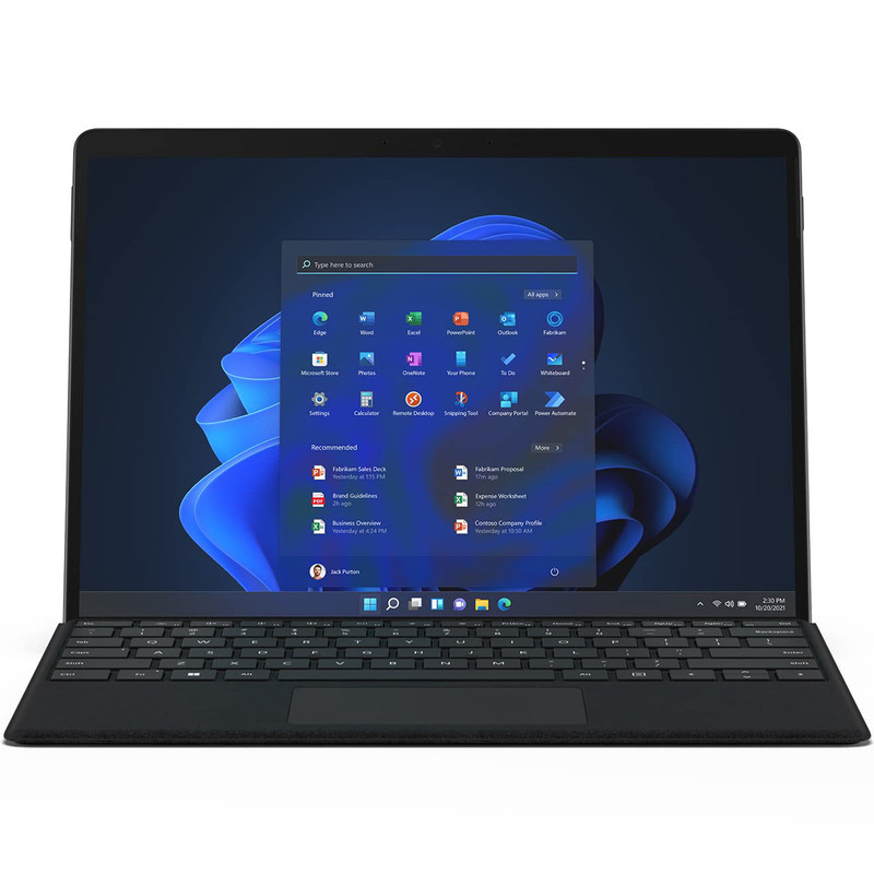 تبلت مایکروسافت مدل Surface Pro 8 ظرفیت 128 گیگابایت به همراه کیبورد Black Type Cover