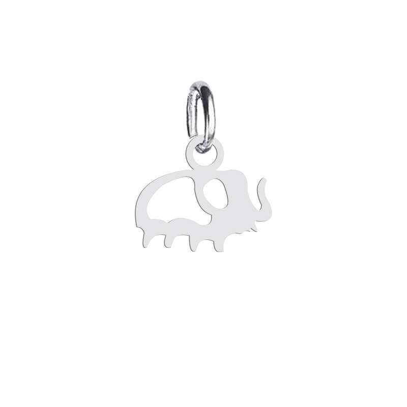 آویز گردنبند نقره هایکا طرح فیل مدل n.ha39