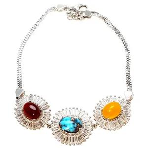 دستبتد نقره زنانه مدل 123