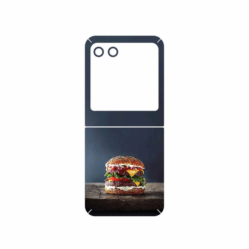 برچسب پوششی ماهوت مدل Hamburger مناسب برای گوشی موبایل موتورولا Razr 40 Ultra