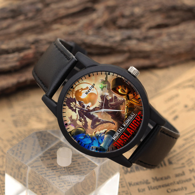 ساعت مچی عقربه ای ناکسیگو مدل Mortal Kombat کد LF6773 ساعت مچی عقربه ای ناکسیگو مدل Mortal Kombat کد LF6773