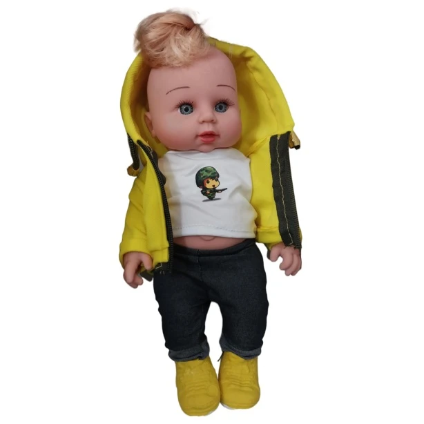 عروسک مدل پسر بچه موزیکال ارتفاع 30 سانتی متر