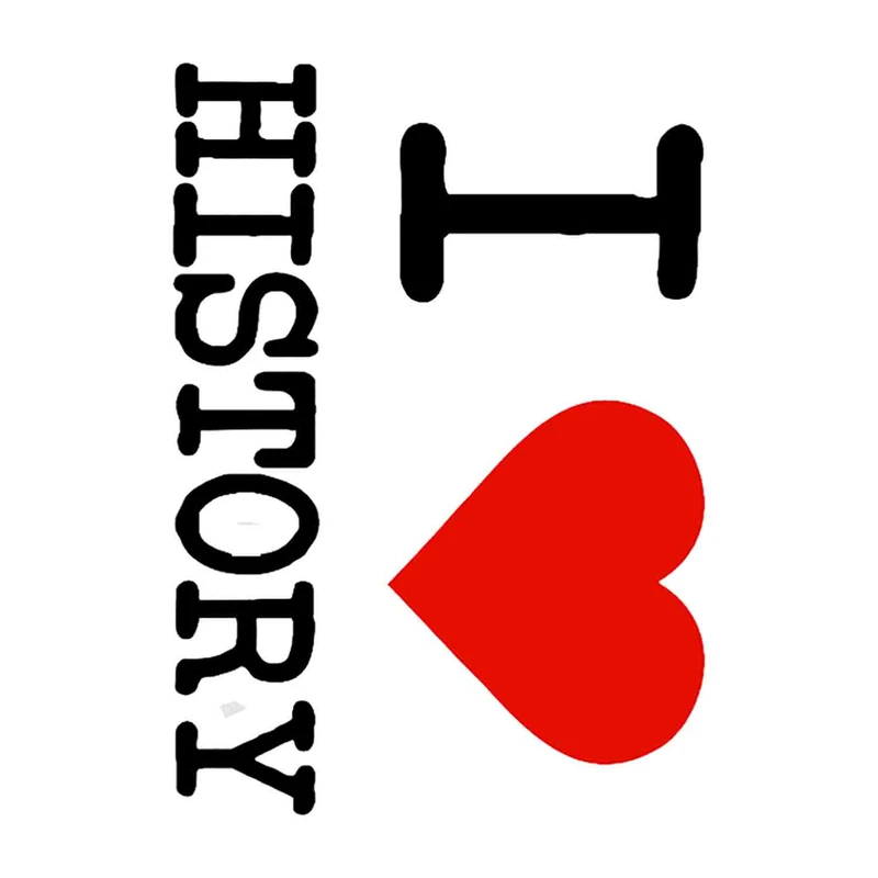 استیکر لپ تاپ طرح I Love History کد ST943