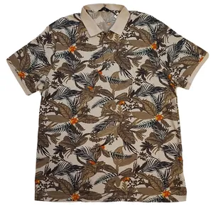 پولوشرت آستین کوتاه مردانه ال سی وایکیکی مدل هاوایی گل دار