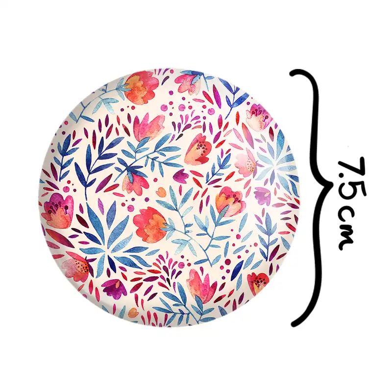 آینه جیبی خندالو طرح گل گلی مدل تاشو کد 2242