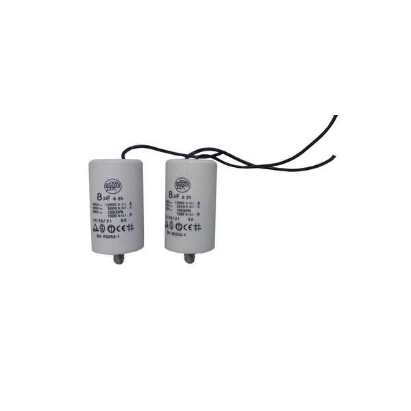 خازن جک درب پارکینگ 8 میکرو مدل G2 مجموعه 2 عددی