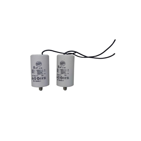 خازن جک درب پارکینگ 8 میکرو مدل G2 مجموعه 2 عددی