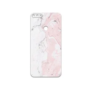 MAHOOT  Blanco-Pink-Marble Cover Sticker for Honor 7C