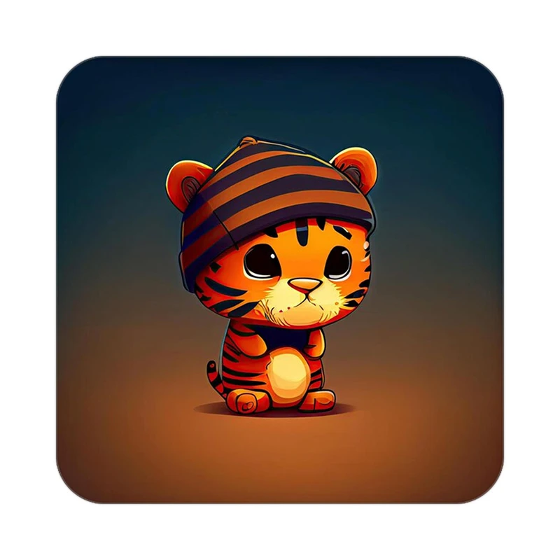 زیر لیوانی کاکتی طرح حیوانات کارتونی مدل mp28338