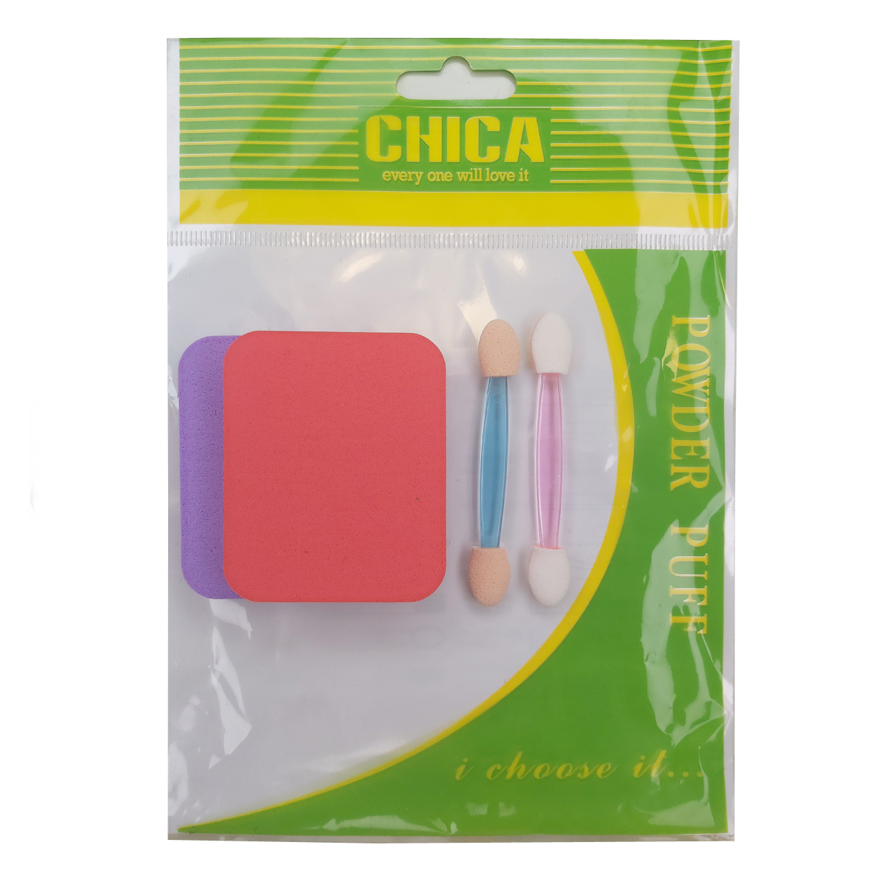 پد آرایشی چیکا مدل مستطیلی به همراه پد سایه مجموعه 4 عددی