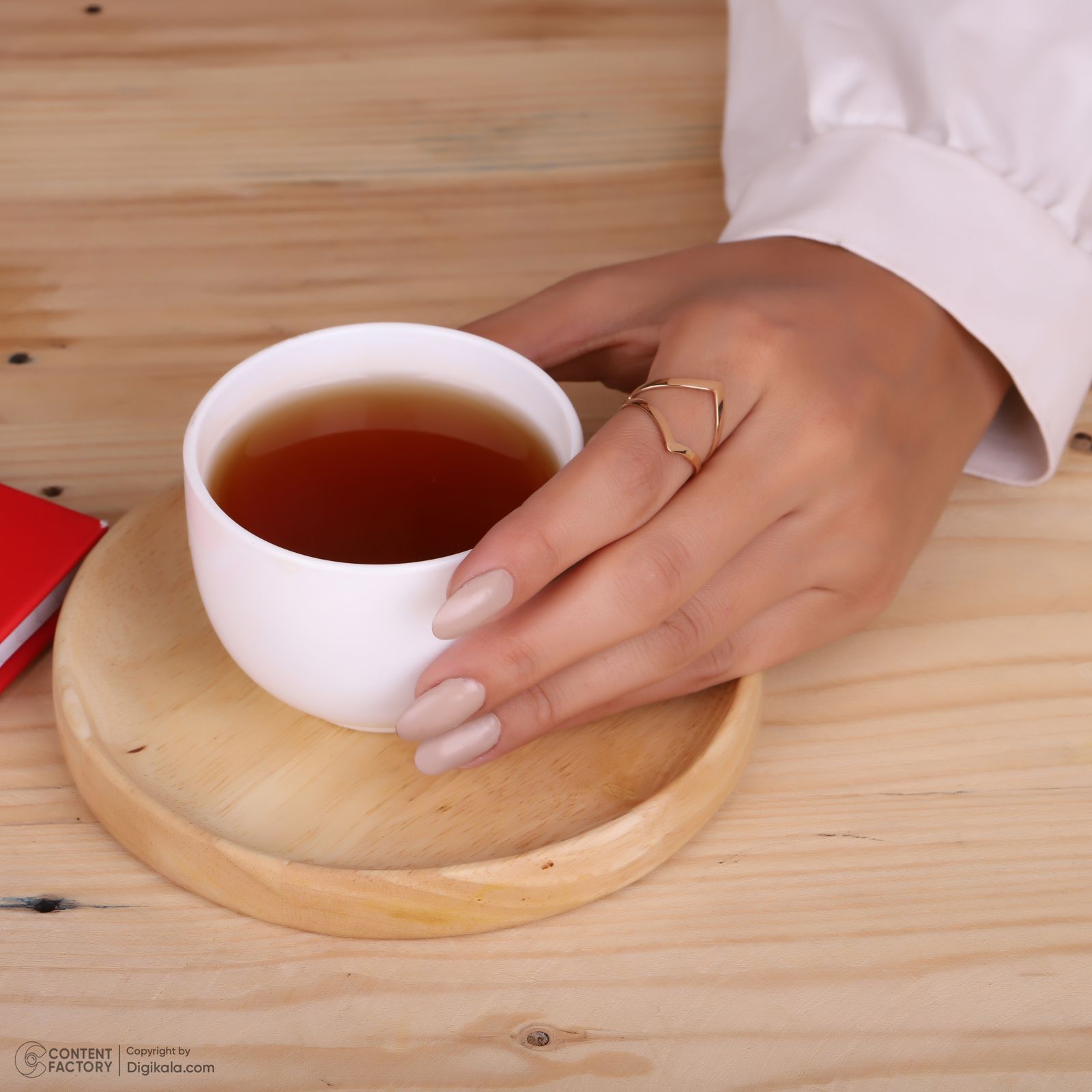 انگشتر طلا 18 عیار زنانه مایا ماهک مدل MR0618 سایز 55 - - 10