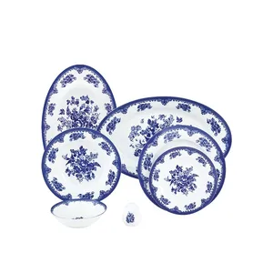 Zarin Iran Porcelain Inds Italia-F Florence 102 Pieces Complete Porcelain Dinnerware Set High Grade