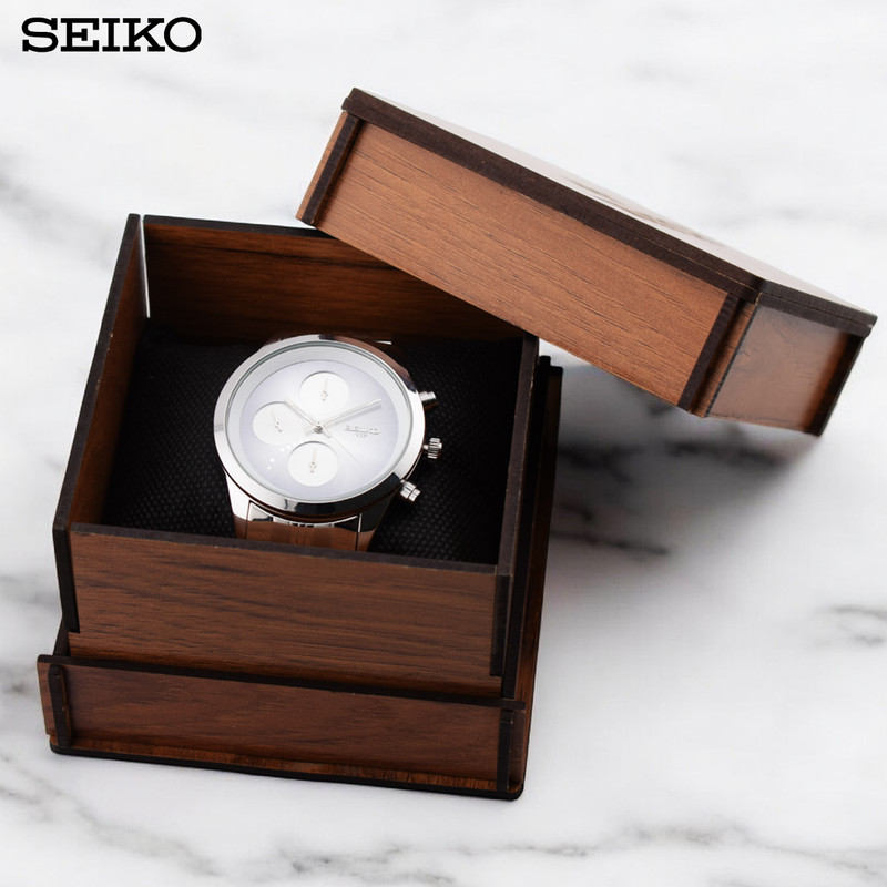 ساعت مچی عقربهای مردانه کوارتز سیکو مدل سه موتور فعال کد 9110HS-M