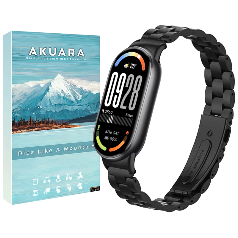 بند آکوآرا مدل 3Bead مناسب برای مچ بند هوشمند شیائومی Mi Band 10