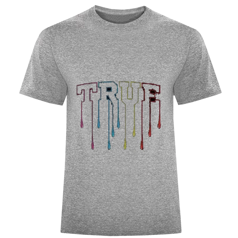 تی شرت آستین کوتاه مردانه مدل D1533 TRUE