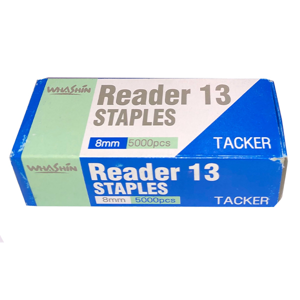 سوزن منگنه واشین مدل tacker سایز 13/8 بسته 5000 عددی