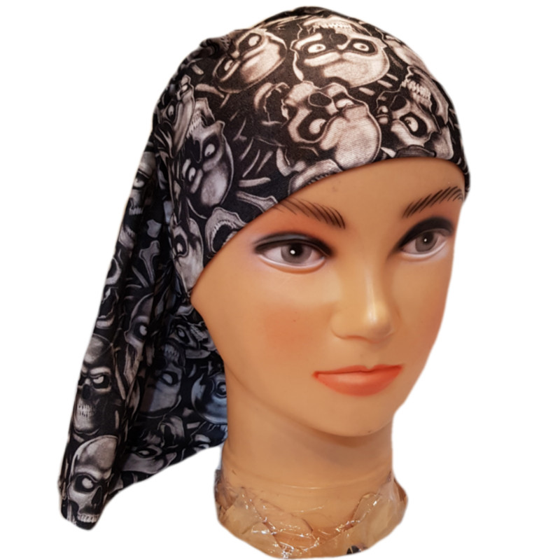 دستمال سر و گردن مدل اسکلت Rokh20