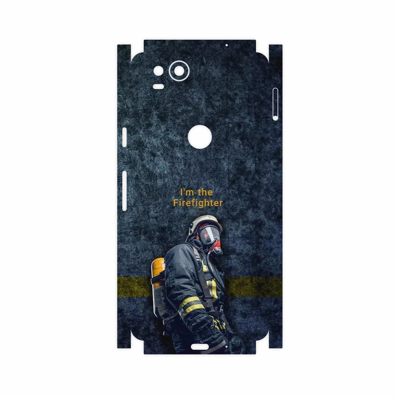 برچسب پوششی ماهوت مدل Firefighter-FullSkin مناسب برای گوشی موبایل گوگل Pixel 2
