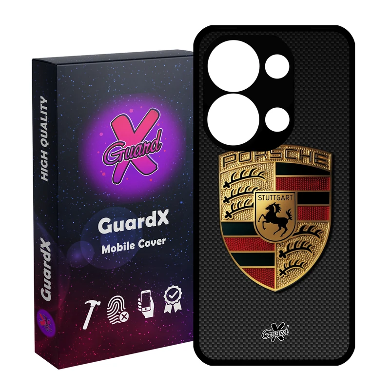 کاور گارد ایکس طرح Porsche مدل Glass10064 مناسب برای گوشی موبایل شیائومی Redmi Note 13 Pro 4G / Poco M6 Pro 4G
