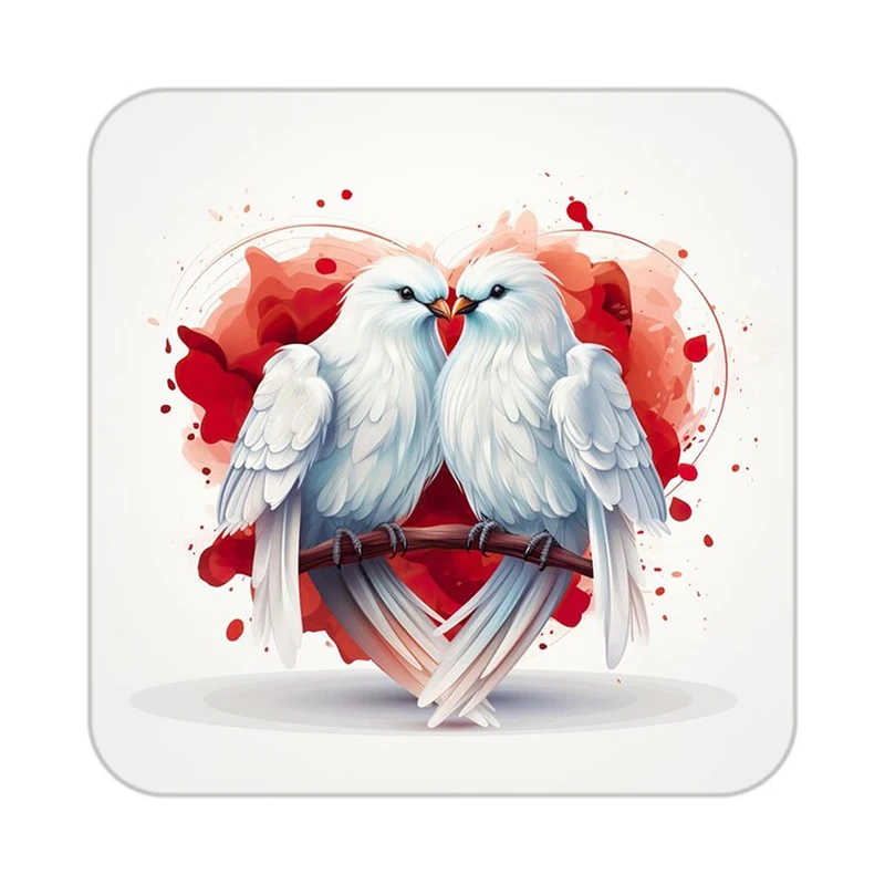 زیر لیوانی کاکتی مدل عاشقانه کد mp13414