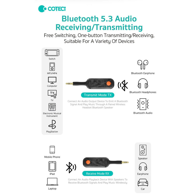 گیرنده بلوتوثی صدا کوتتسی مدل MS-012