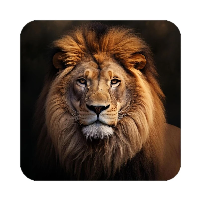 زیر لیوانی کاکتی طرح شیر مدل mp23653