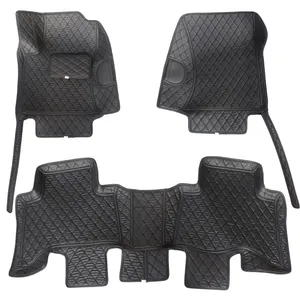 کفپوش5بعدی خودرو مدل چرم گلدوزی مناسب برای پرادو