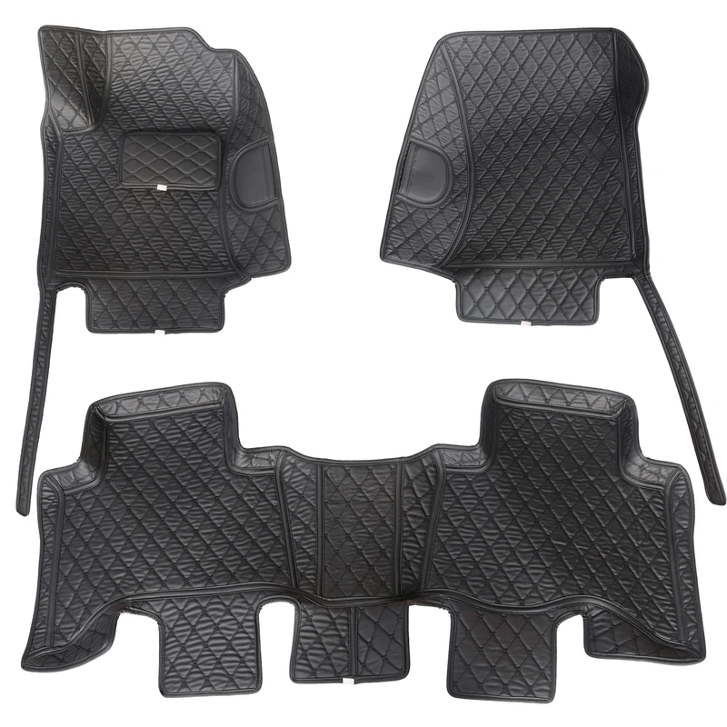 کفپوش5بعدی خودرو مدل چرم گلدوزی مناسب برای پرادو