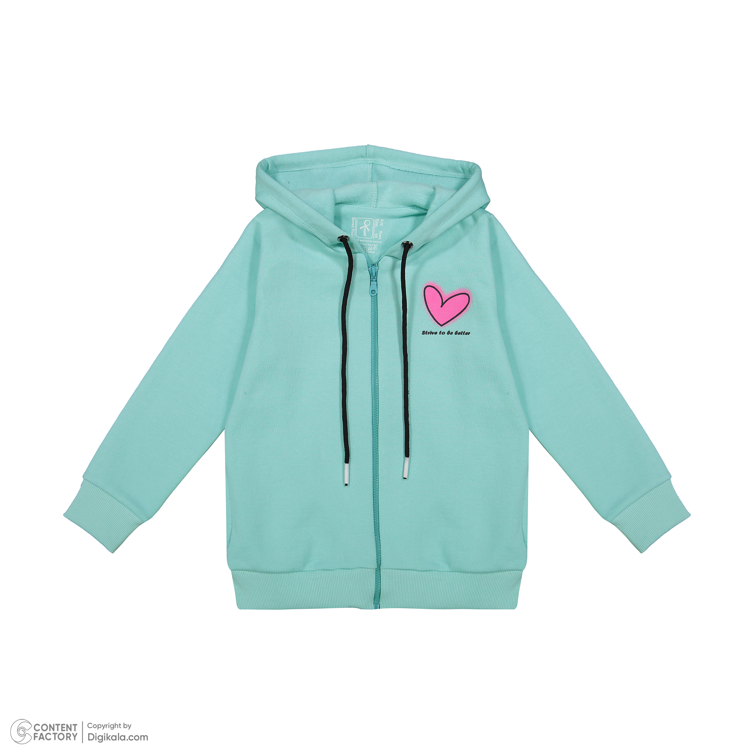 سویشرت دخترانه سون پون مدل g825 رنگ سبز