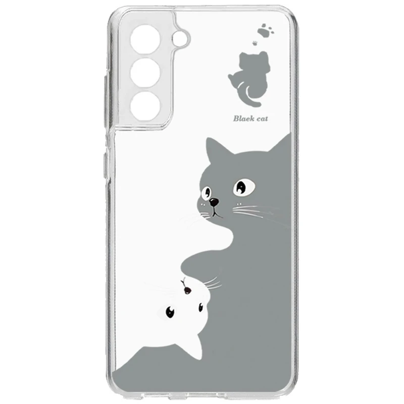 کاور طرح Cat مناسب برای گوشی موبایل سامسونگ Galaxy S21 FE