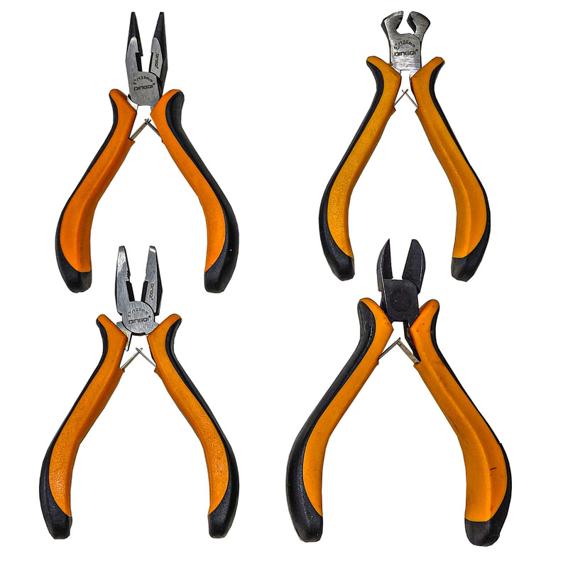 انبر سیم چین و انبر دم باریک و انبردست و انبر کف چین دینگشی مدل ART : 23003