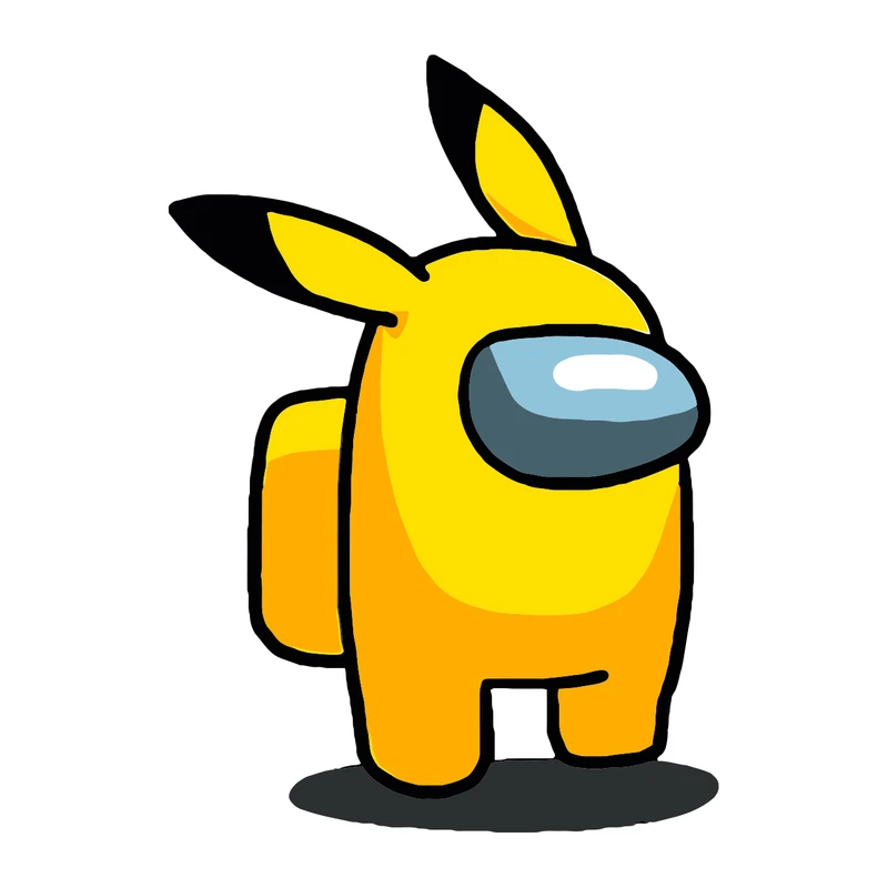 استیکر خودرو پویا مارکت طرح امونگ ‍ کد 2625