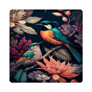 کاشی مبین ایده مدل گل و مرغ kh10 کد 1354